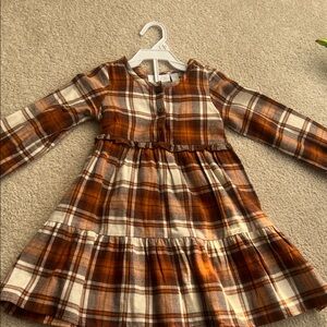 The Children's Place Brown Plaid Casual Dress